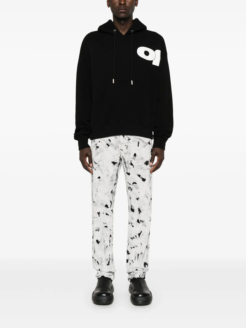 Off-White Shared Logo Drawstring Hoodie