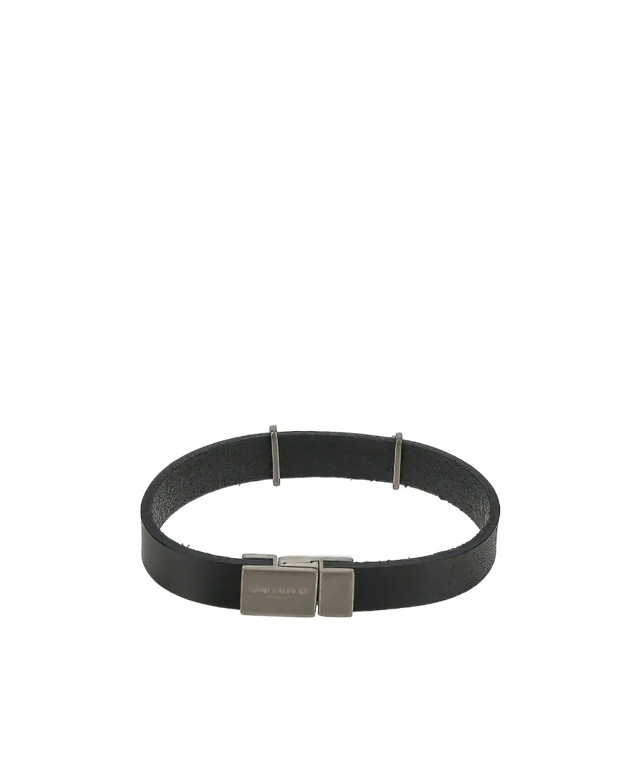 Saint Laurent Logo Plaque Bracelet