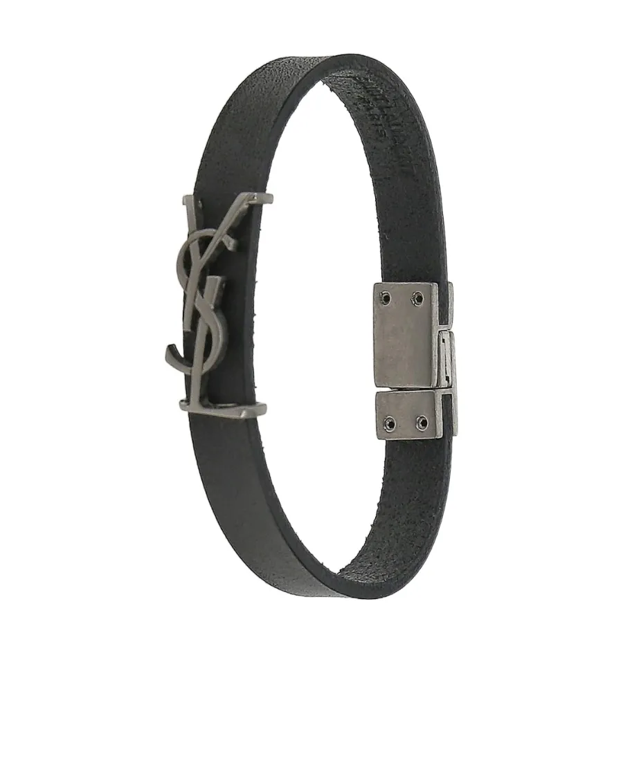 Saint Laurent Logo Plaque Bracelet