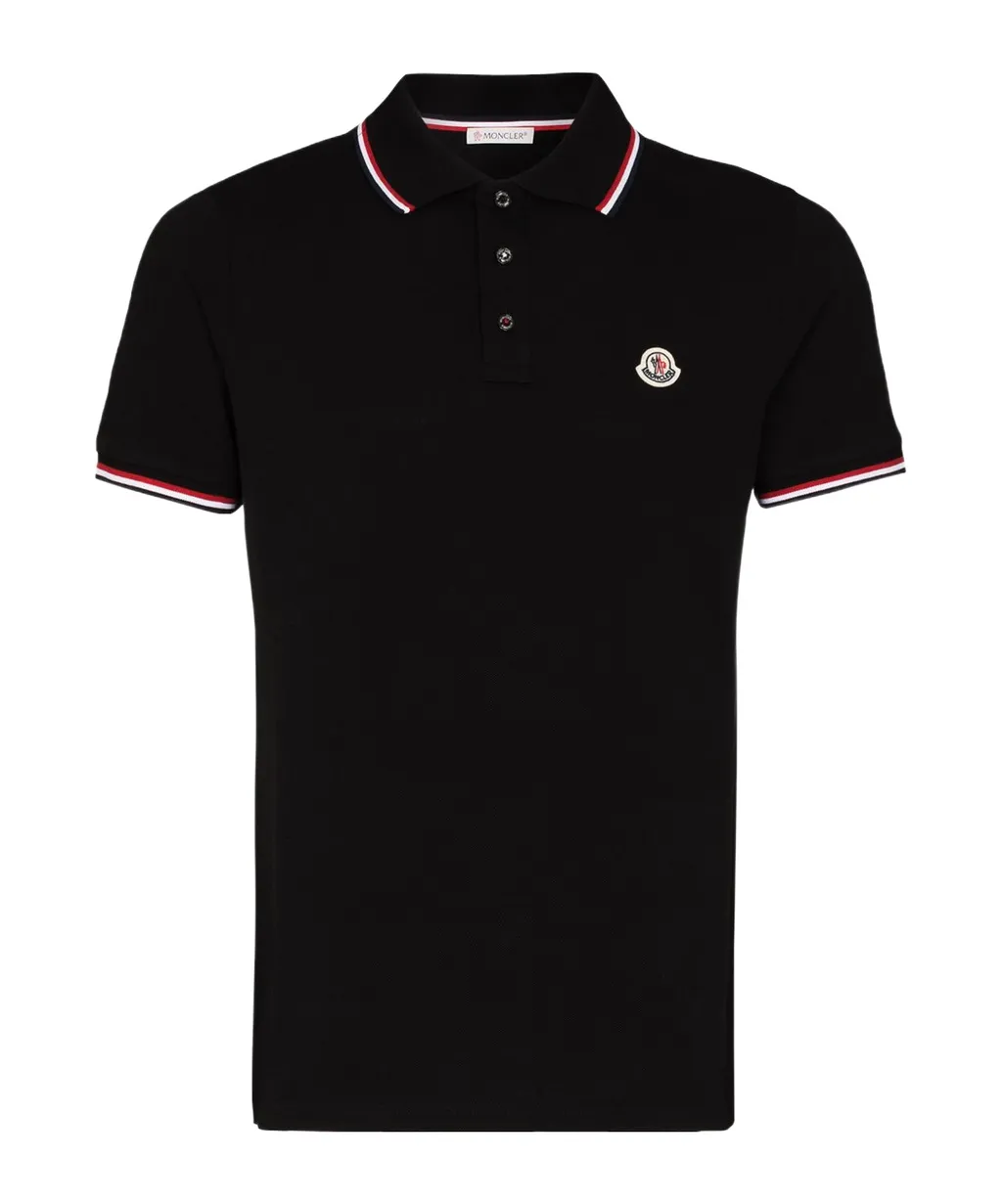 Moncler Logo Patch Short-Sleeved Polo Shirt