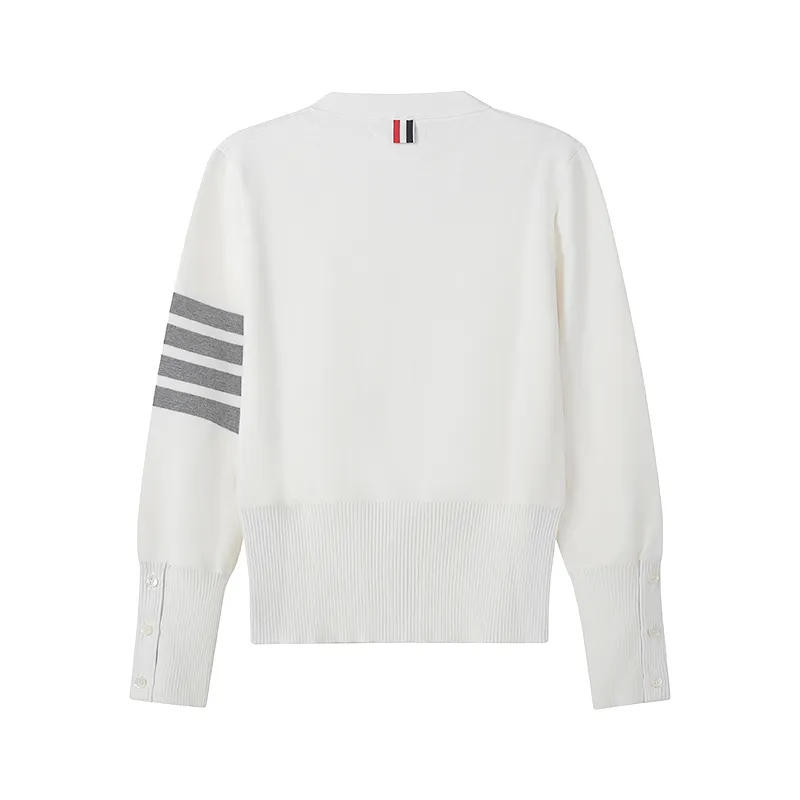 Thom Browne 4-Bar V-Neck Cardigan
