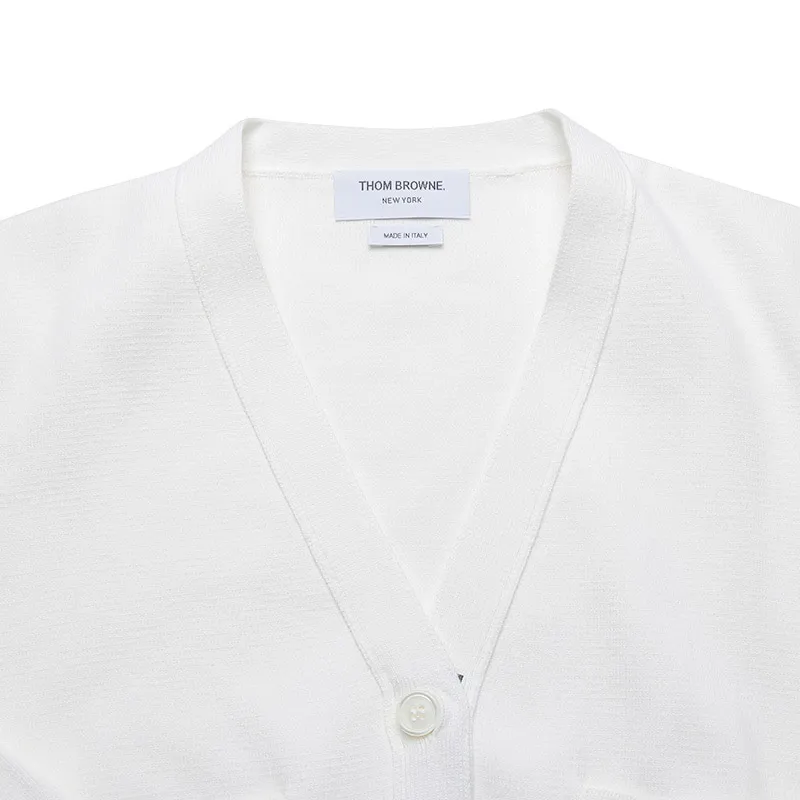 Thom Browne 4-Bar V-Neck Cardigan