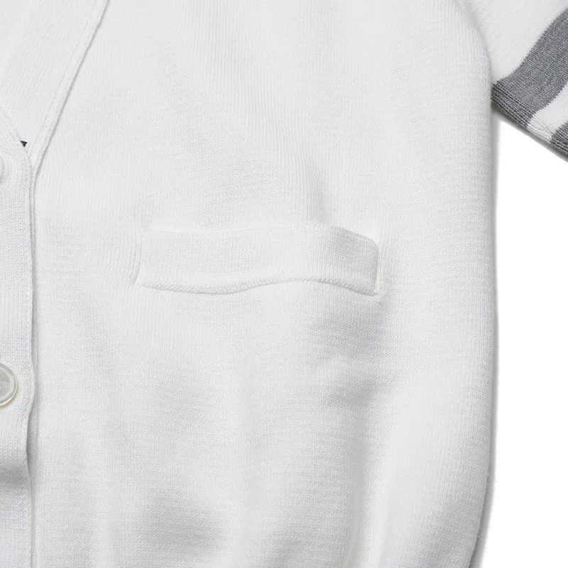 Thom Browne 4-Bar V-Neck Cardigan