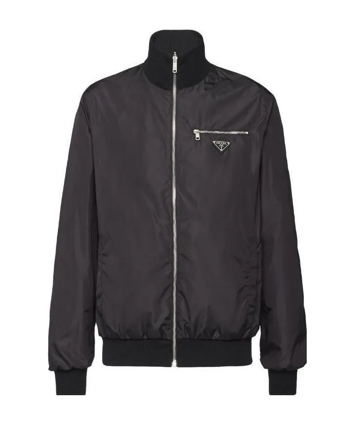 Prada Logo Plaque Reversible Jacket