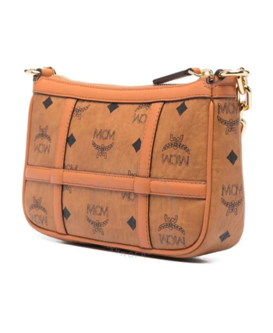 Mcm Monogram Printed Chain-Linked Shoulder Bag