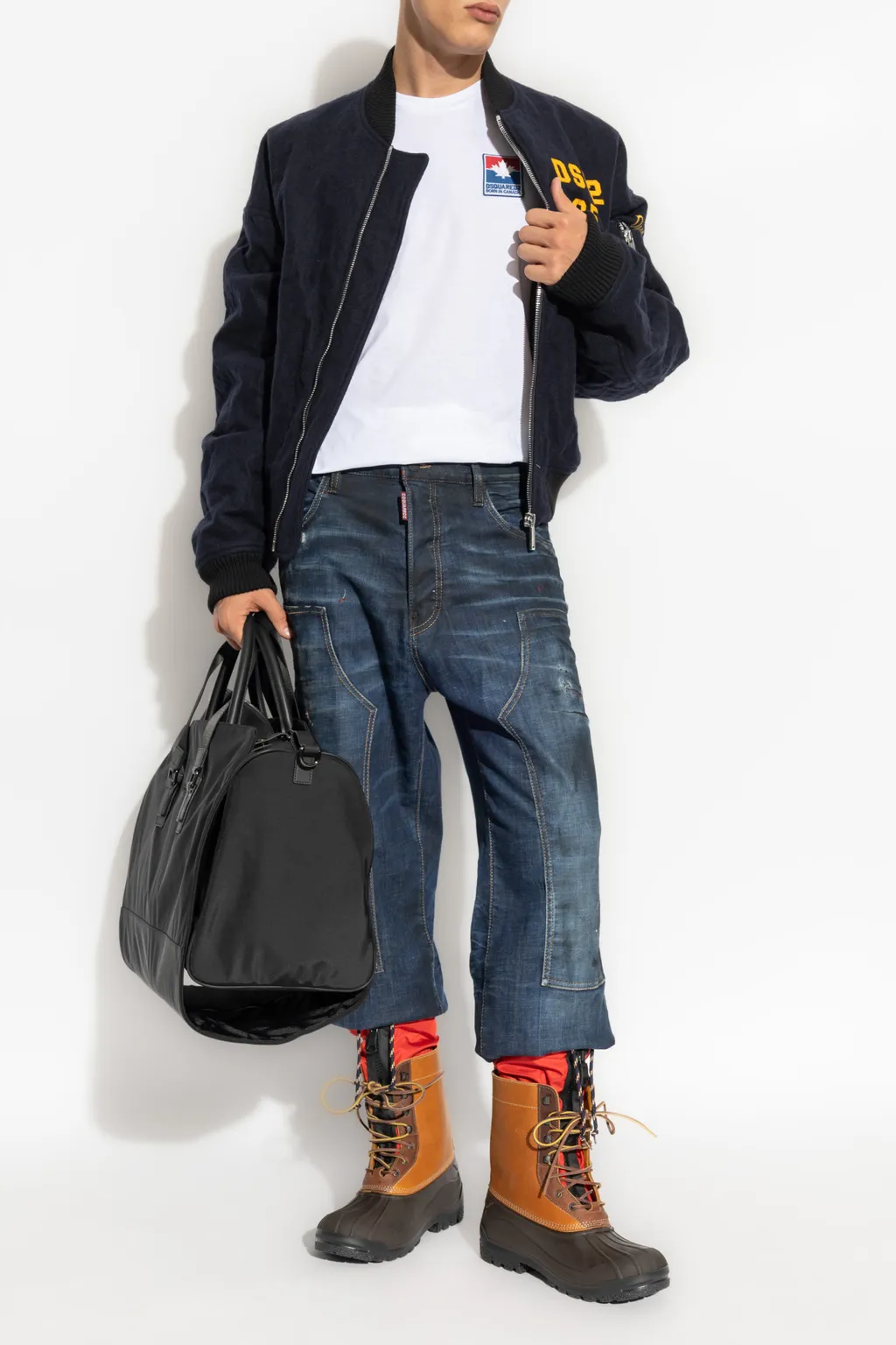 Dsquared2 Logo Patch Zipped Jacket