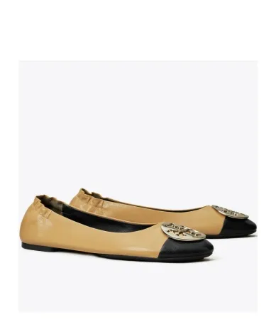 Tory Burch Claire Cap-Toe Ballet Flats