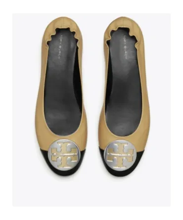Tory Burch Claire Cap-Toe Ballet Flats