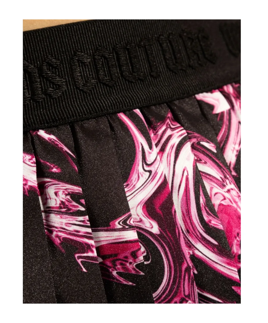 Versace Jeans Couture Pattern-Printed Pleated Skirt