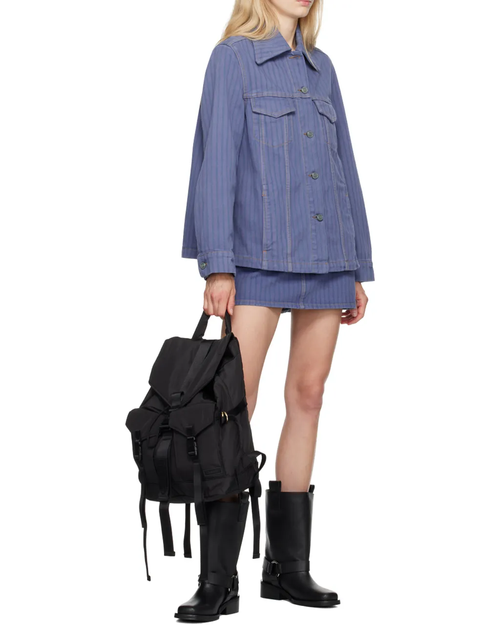 Ganni Mid Shaft Biker Boots