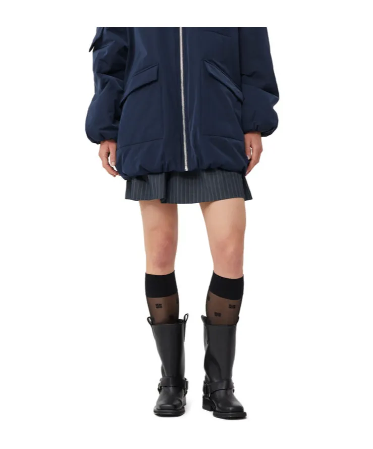 Ganni Mid Shaft Biker Boots