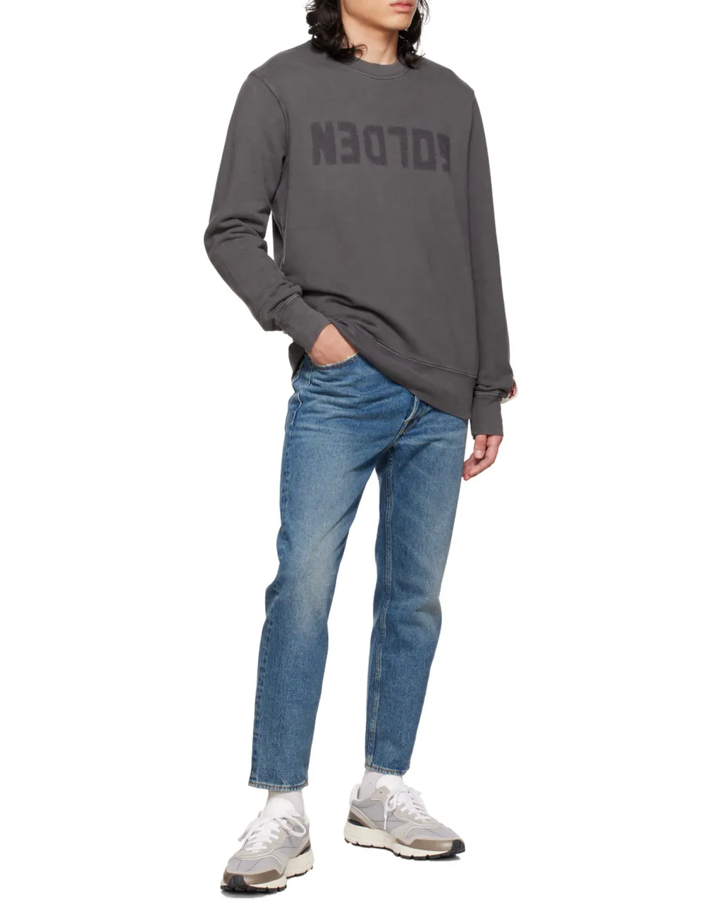 Golden Goose Deluxe Brand Logo Printed Crewneck Sweatshirt