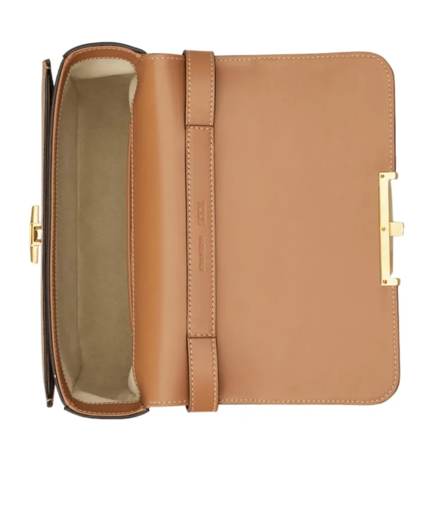 Tod's T Timeless Logo Plaque Crossbody Bag