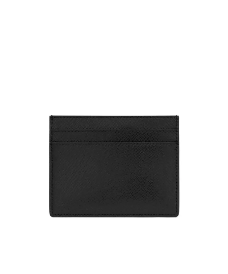 Saint Laurent Paris Logo Detailed Card Case