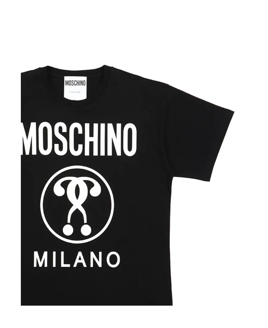 Question Mark Logo Printed T-Shirt