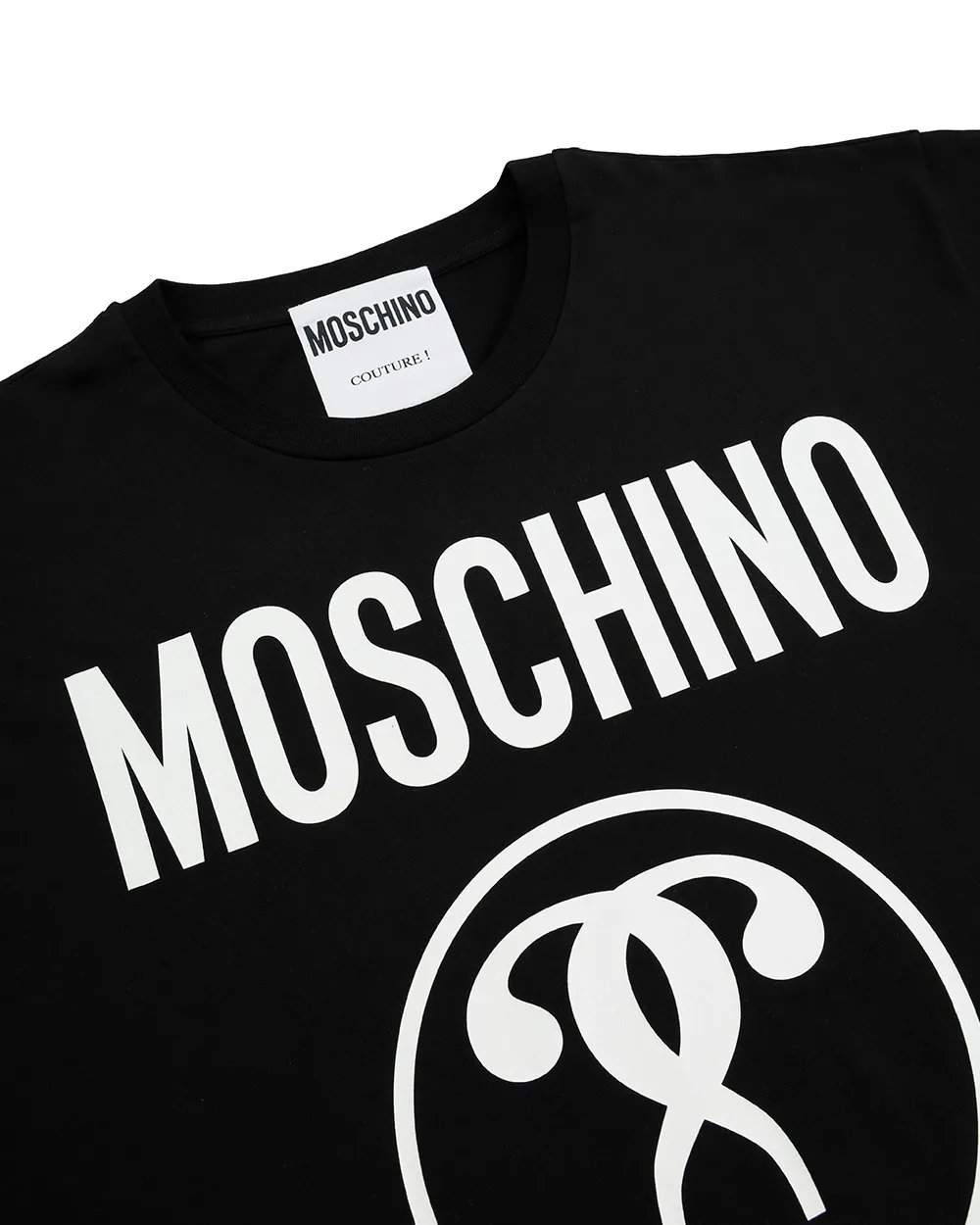 Question Mark Logo Printed T-Shirt
