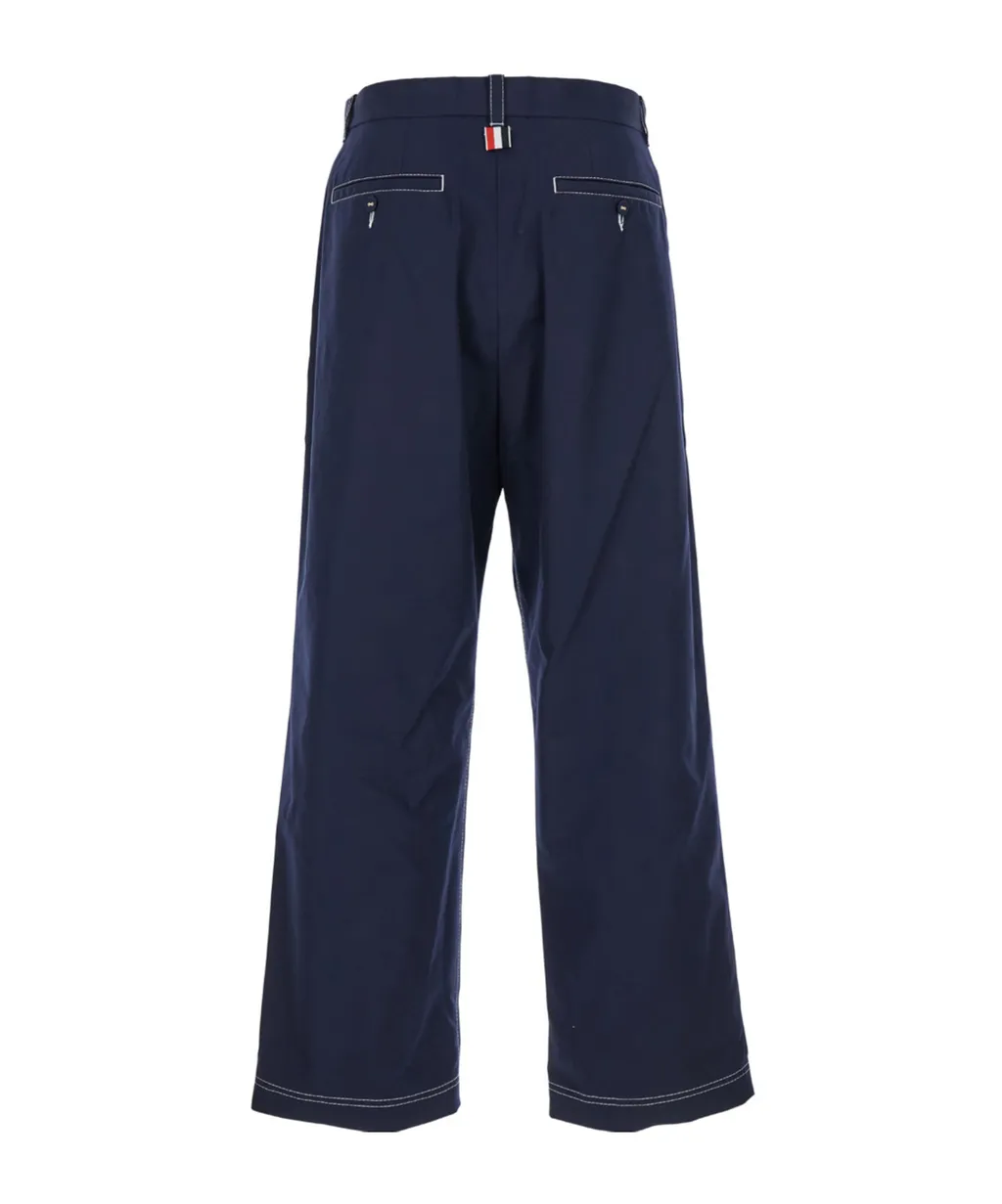 Thom Browne Mid-Rise Straight-Leg Tailored Trousers