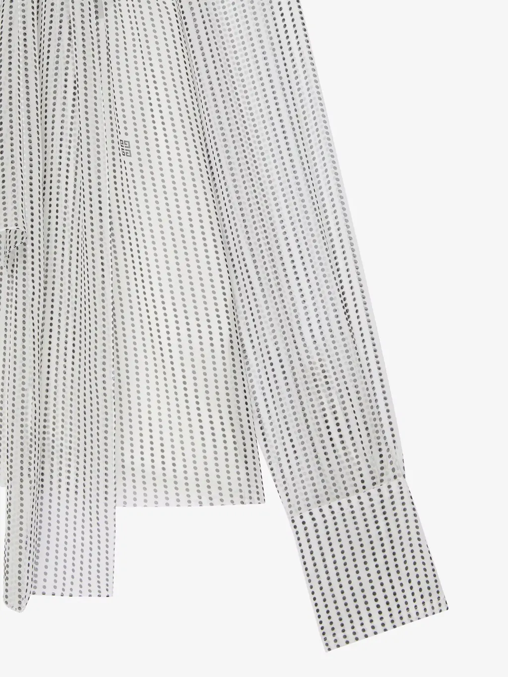 Givenchy Polka Dots Printed High-Neck Blouse