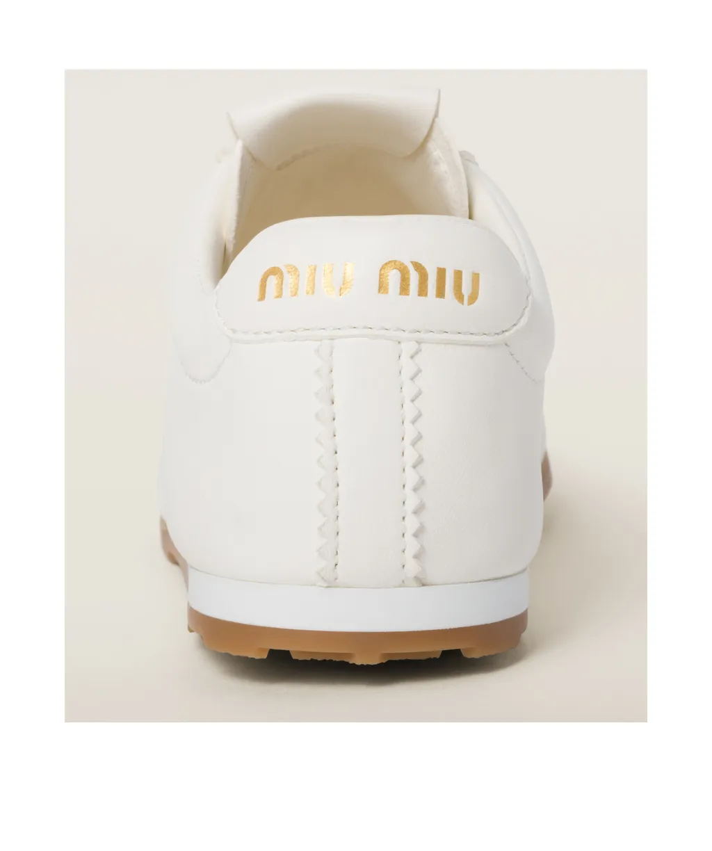Miu Miu Plume Lace-Up Sneakers