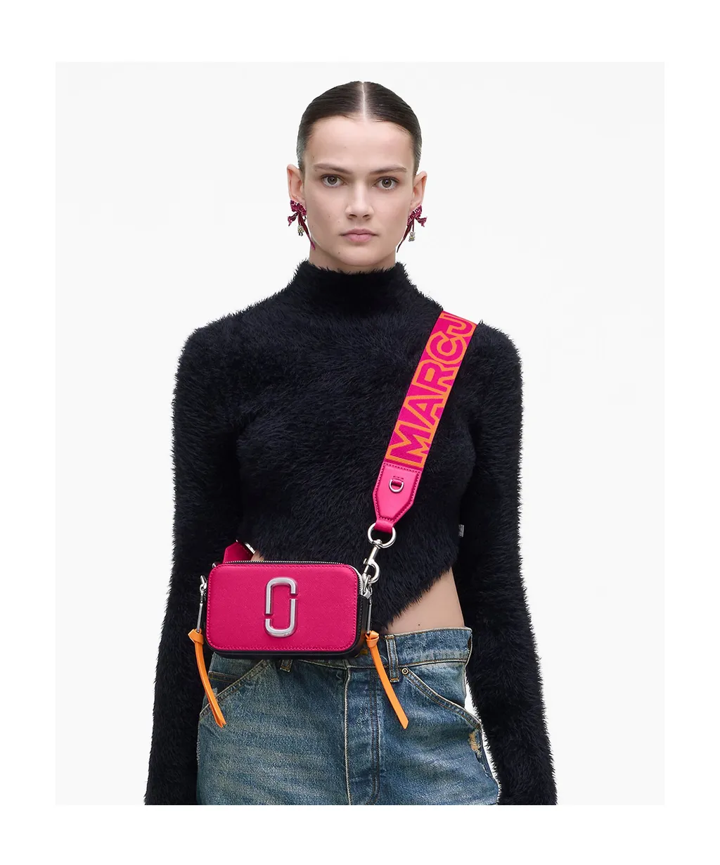 Marc Jacobs The Snapshot Logo Plaque Crossbody Bag