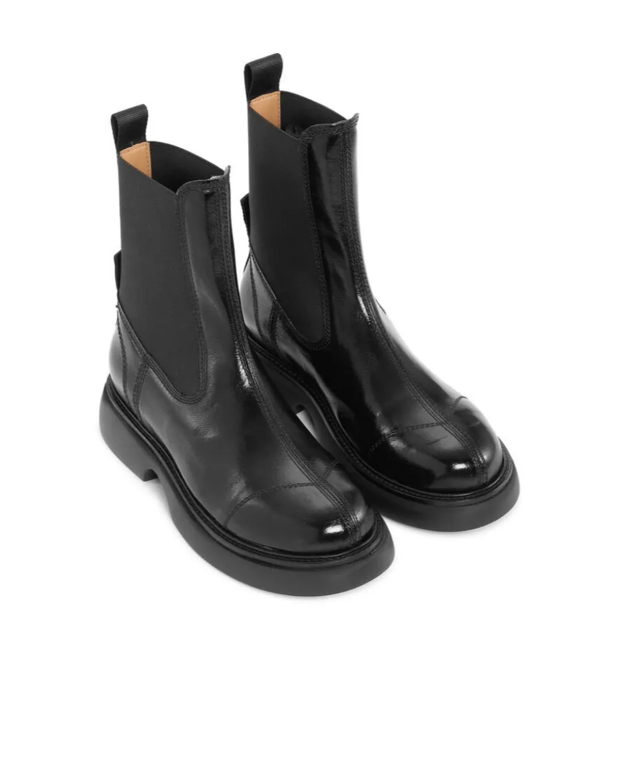 Ganni Ankle Boots With Logo