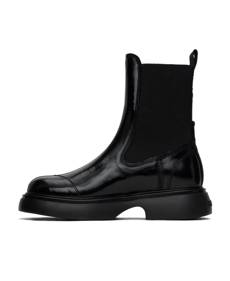 Ganni Ankle Boots With Logo
