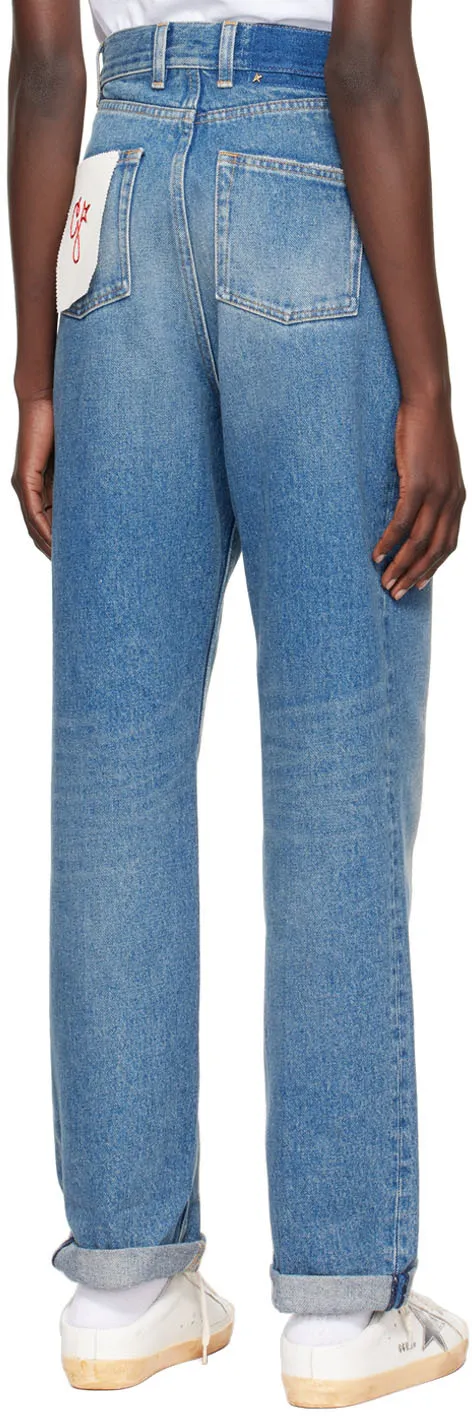 Golden Goose Deluxe Brand Kim Logo Patch Jeans