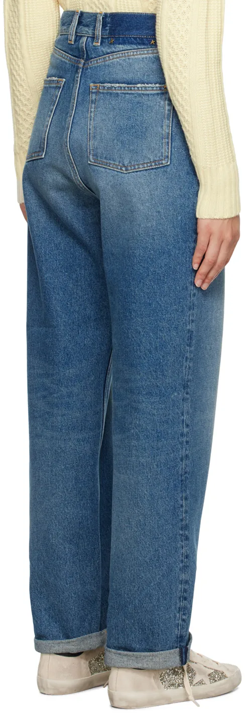 Golden Goose Deluxe Brand Kim Logo Patch Jeans