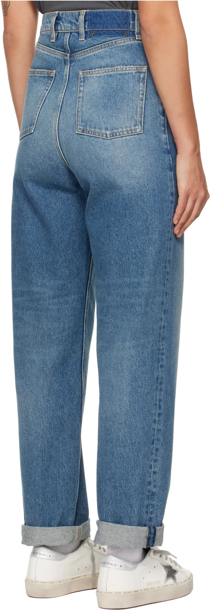 Golden Goose Deluxe Brand Kim Logo Patch Jeans