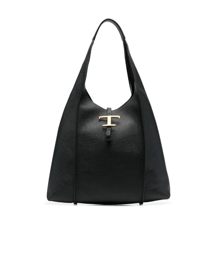 Tod's Timeless Logo Plaque Tote Bag