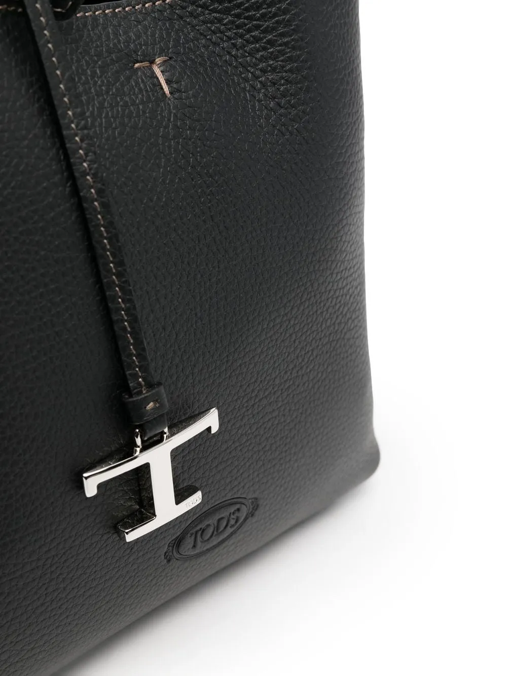 Tod's Timeless Logo Plaque Tote Bag