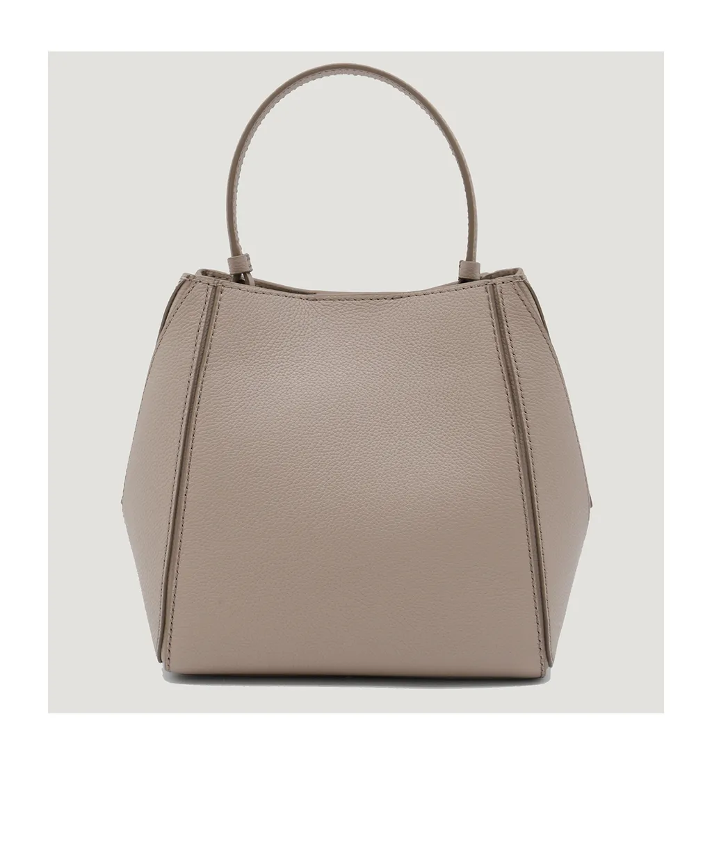 Tory Burch Small Mcgraw Logo Plaque Bucket Bag