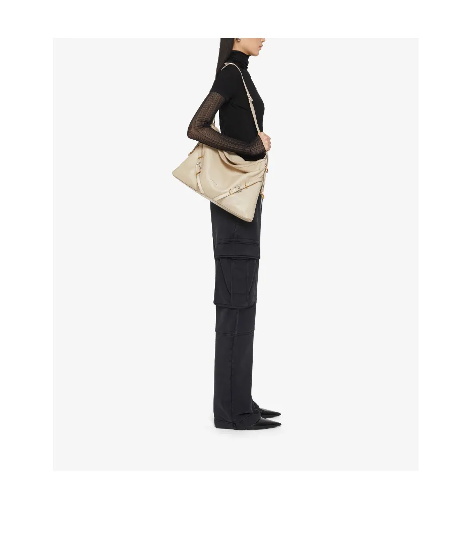 Givenchy Voyou Logo Detailed Medium Shoulder Bag