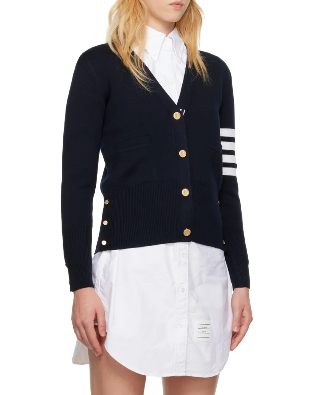 Thom Browne 4-Bar Stripe Cardigan