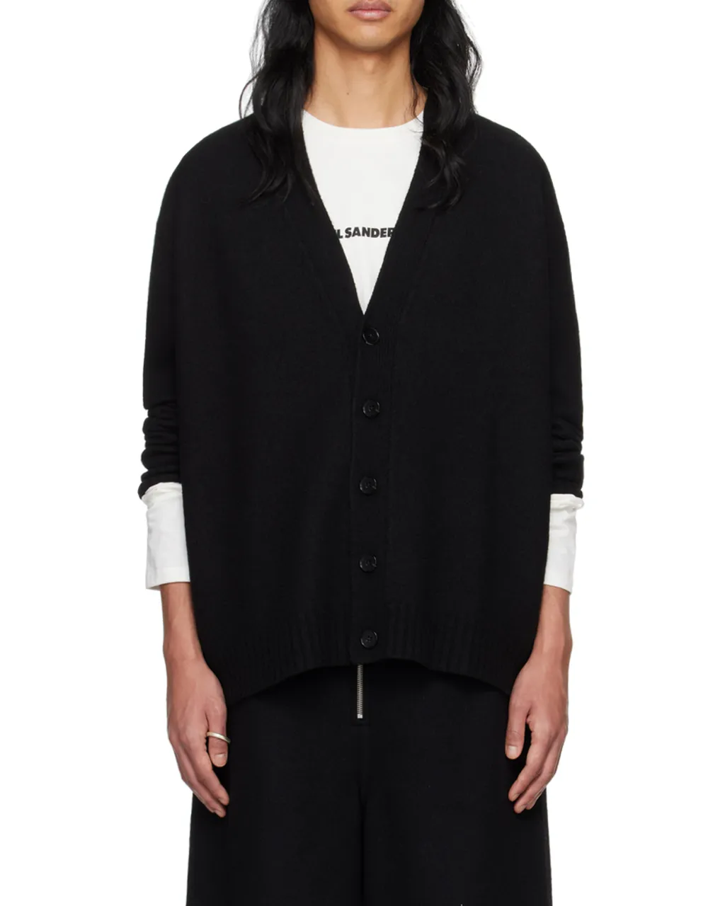 Jil Sander V-Neck Button-Down Cardigan