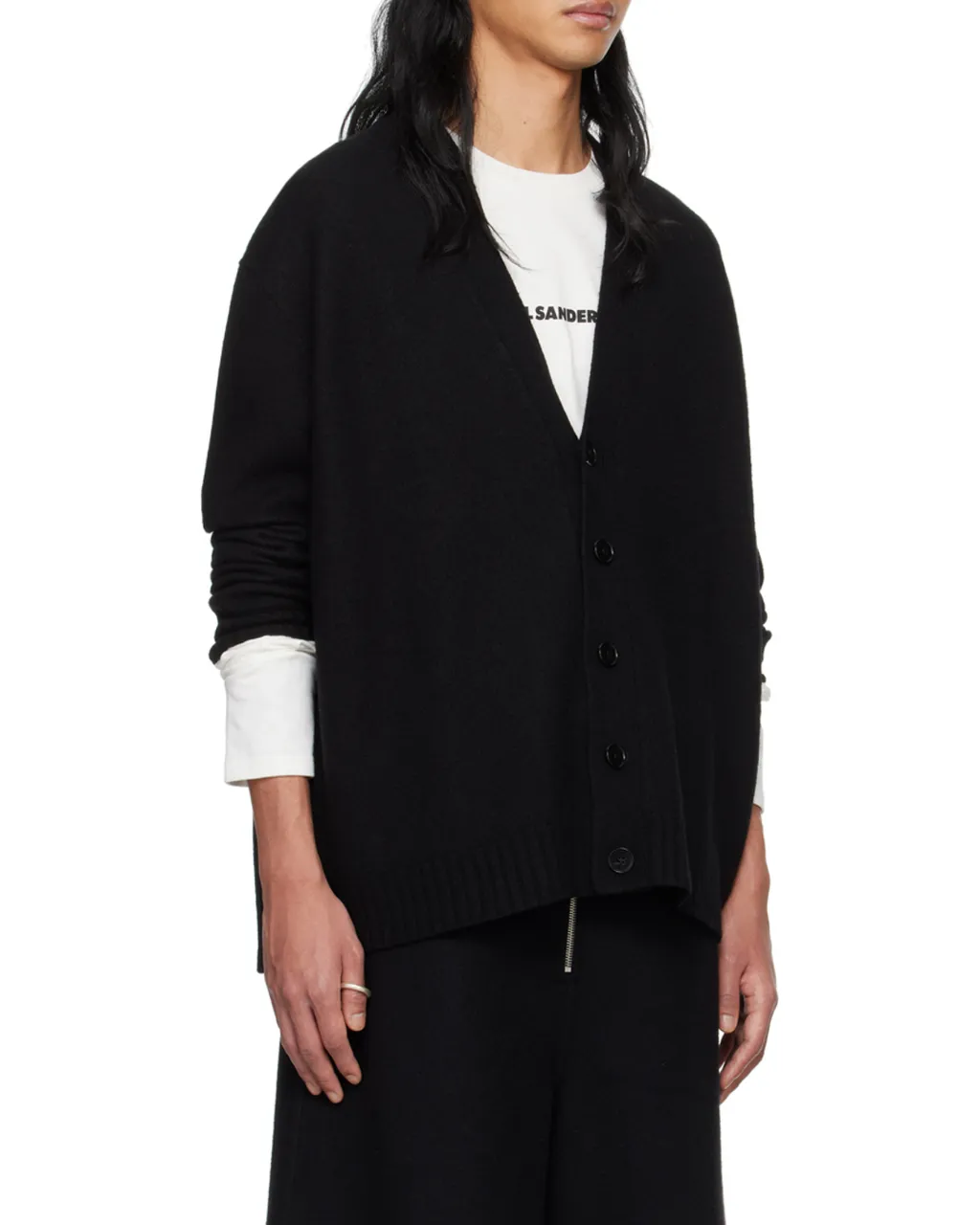 Jil Sander V-Neck Button-Down Cardigan