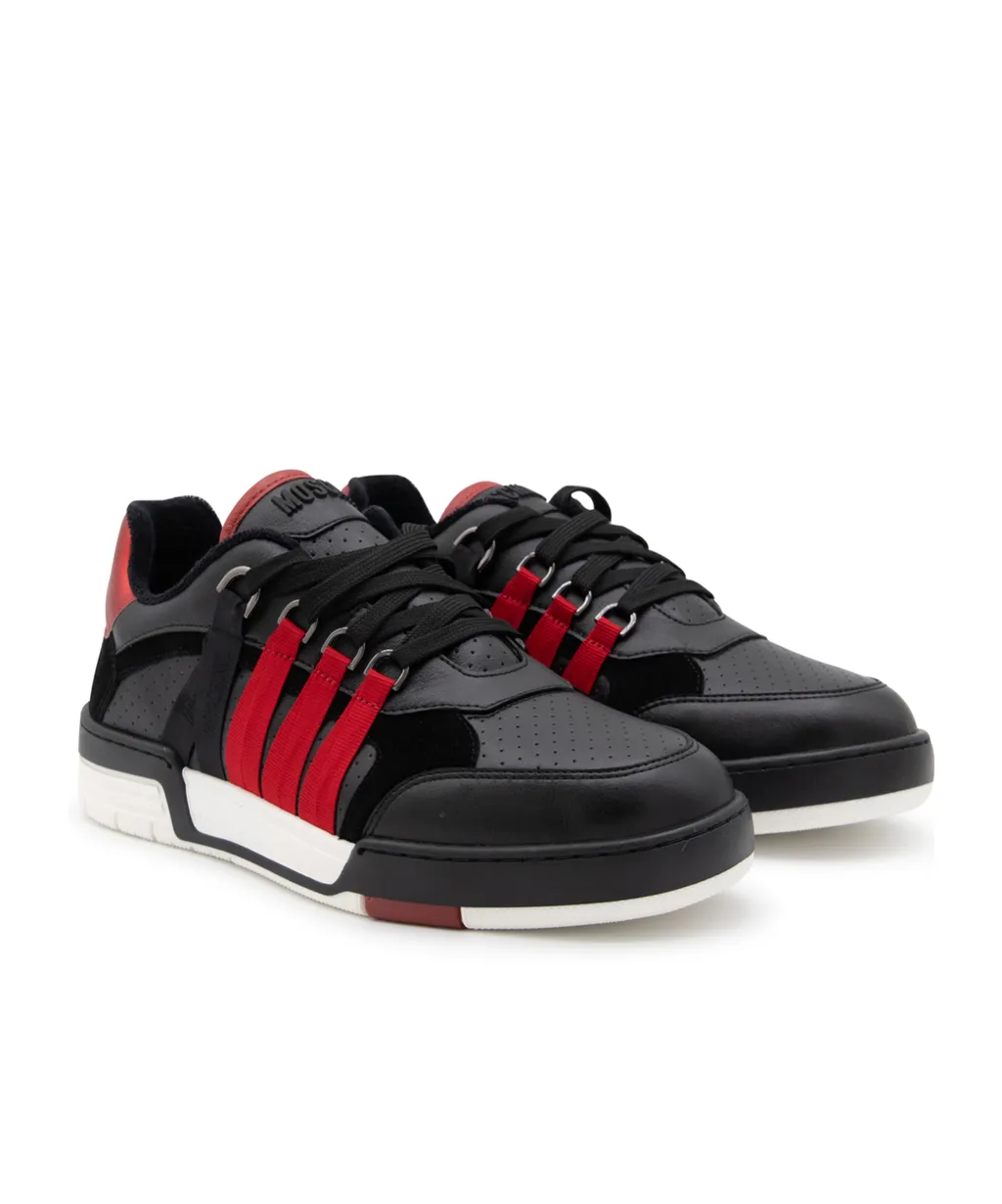 Moschino Panelled Lace-Up Sneakers