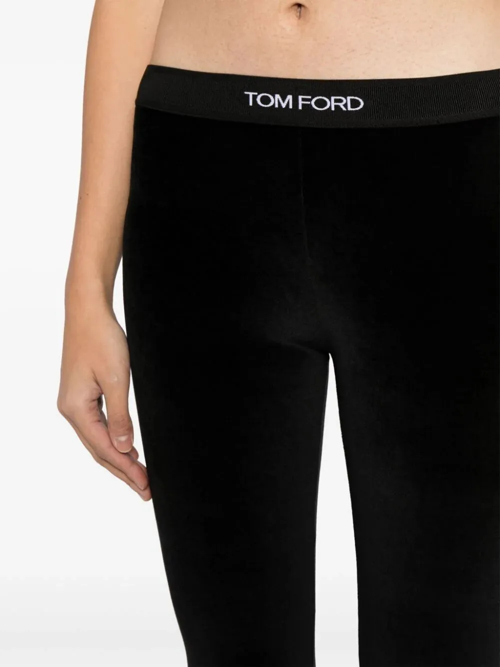 Tom Ford Stretch Lustrous Velour Signature Leggings
