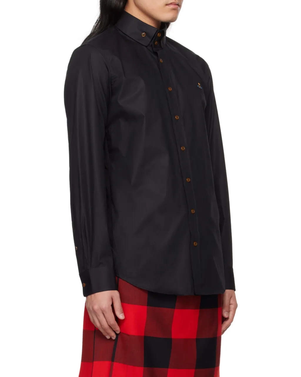 Orb-Embroidered Poplin Shirt