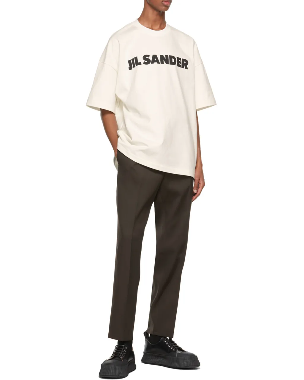 Jil Sander Logo Print T-Shirt
