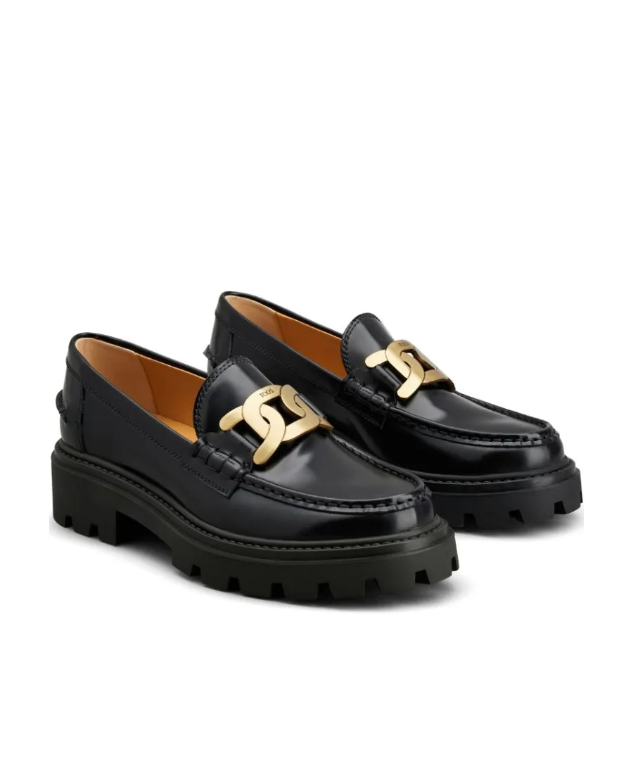 Tod's Logo Plaque Slip-On Loafers