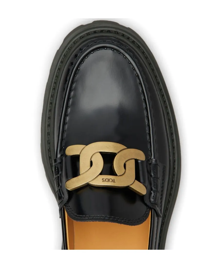 Tod's Logo Plaque Slip-On Loafers