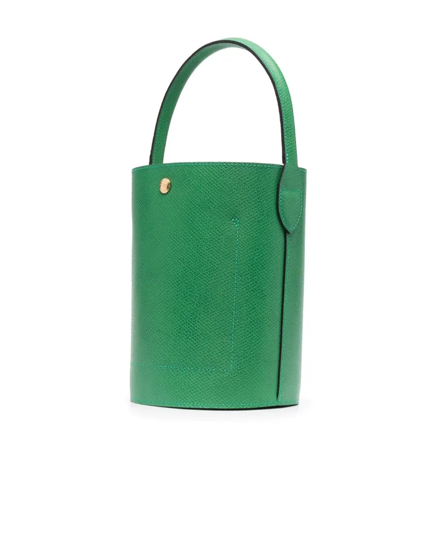 Longchamp ÉPure Logo Embossed Small Bucket Bag