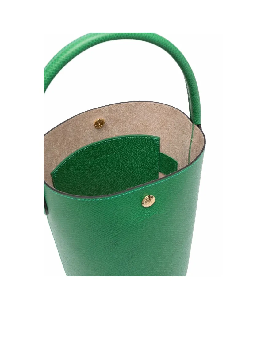 Longchamp ÉPure Logo Embossed Small Bucket Bag