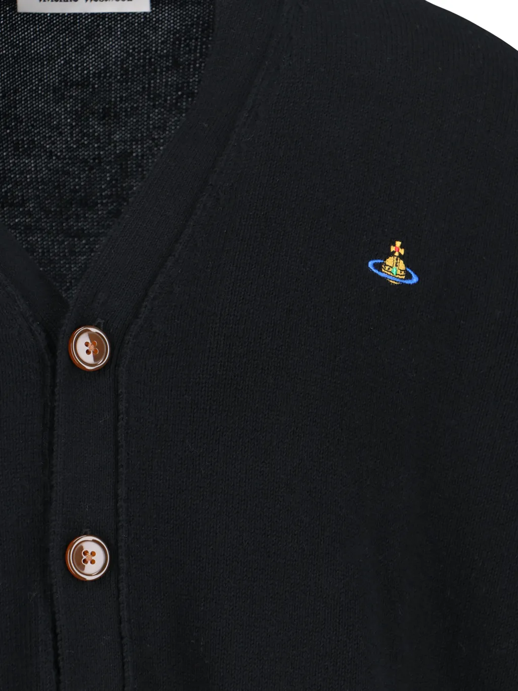 Vivienne Westwood Orb Embroidered Buttoned Cardigan