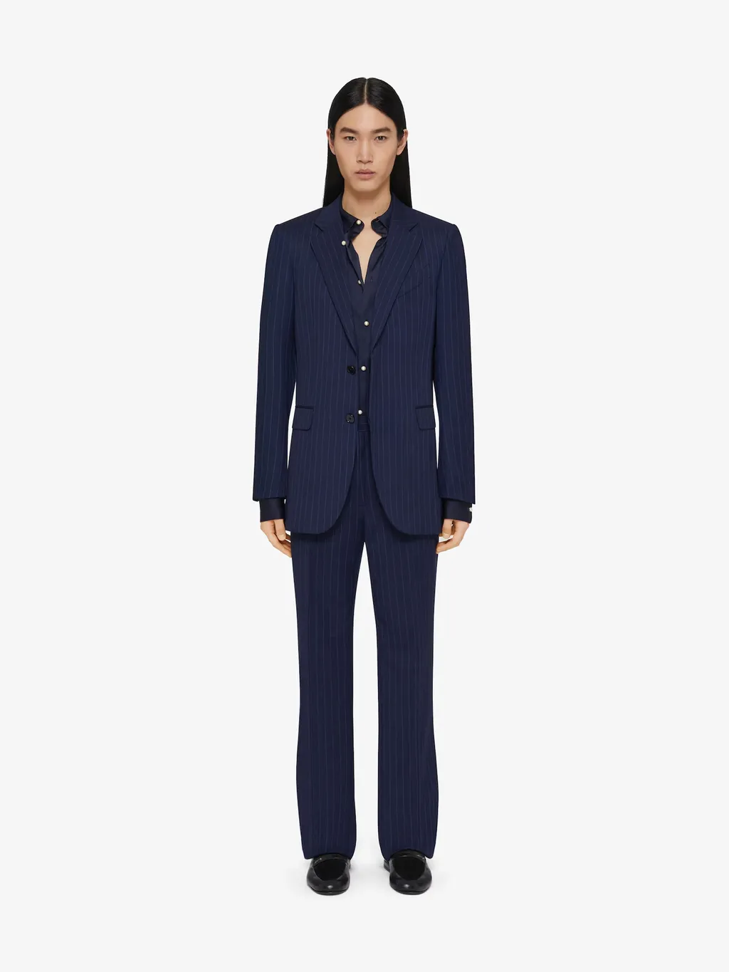 Givenchy Slim Fit Striped Tailored Pants