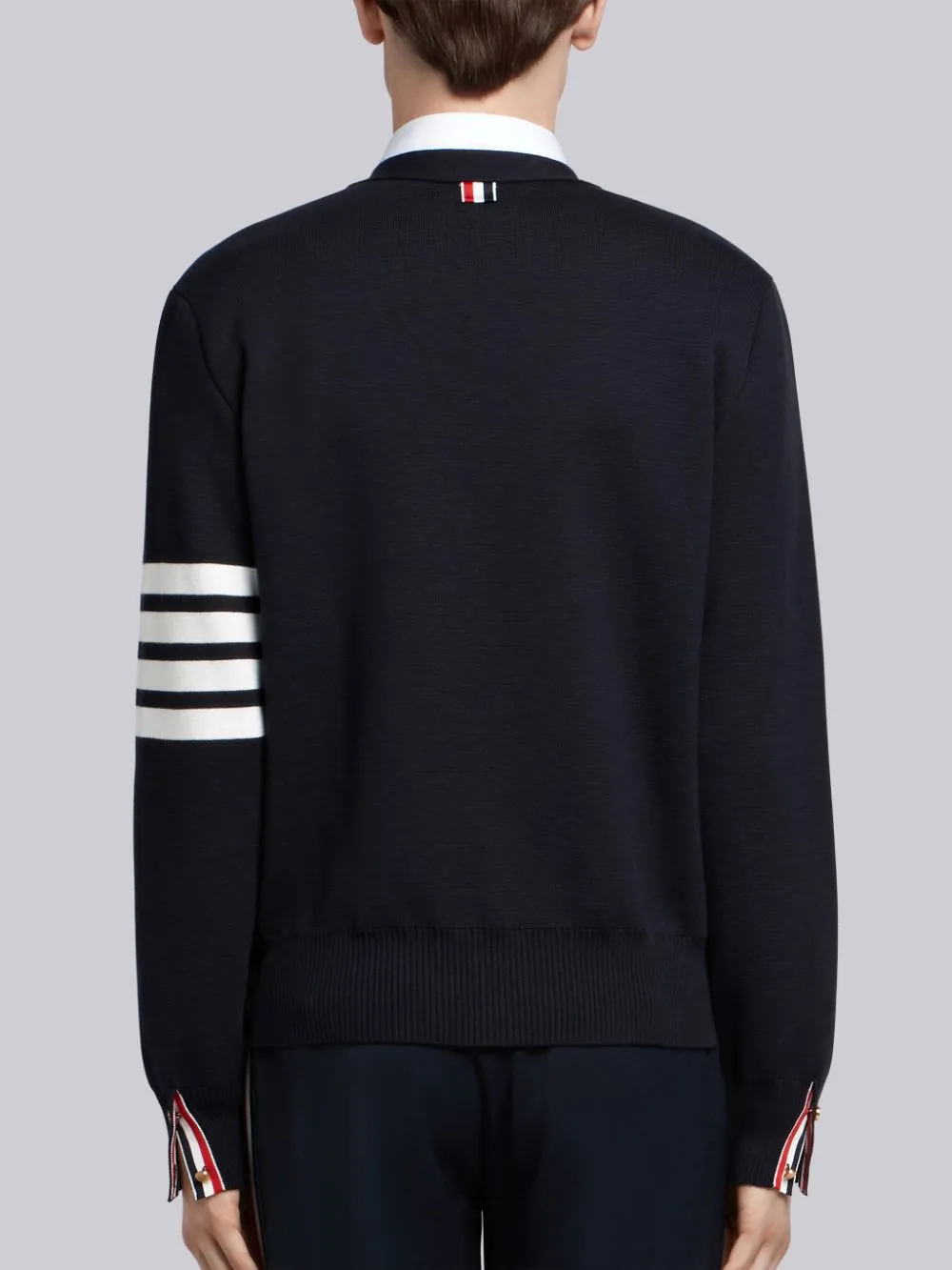 Thom Browne 4-Bar V-Neck Cardigan