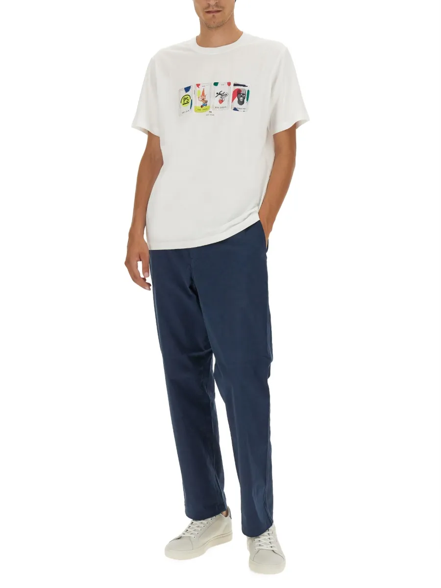 Ps Paul Smith Mid Rise Slim Cut Chinos