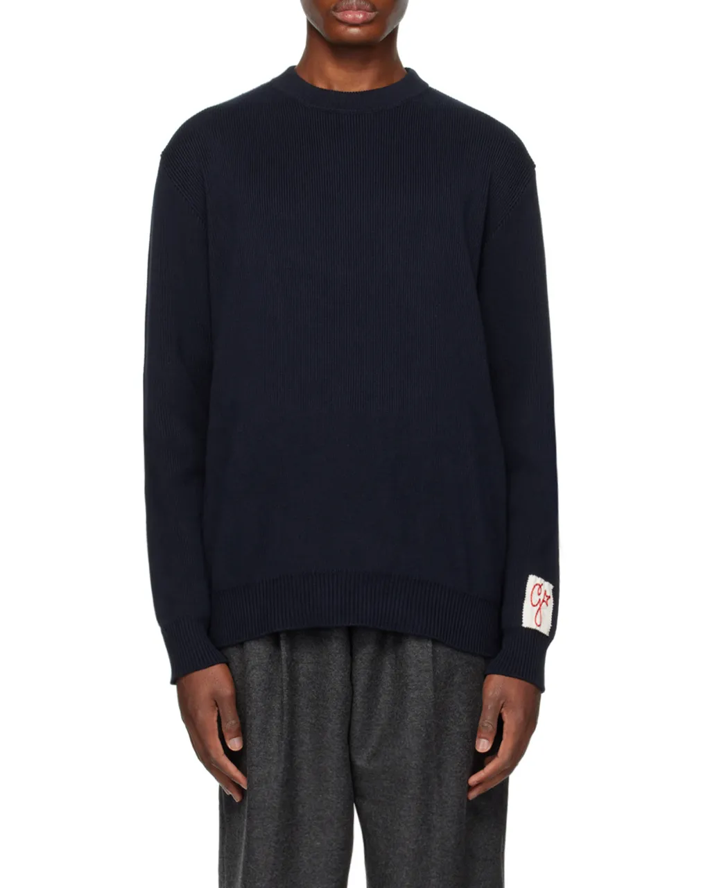 Golden Goose Deluxe Brand Logo Patch Knitted Jumper