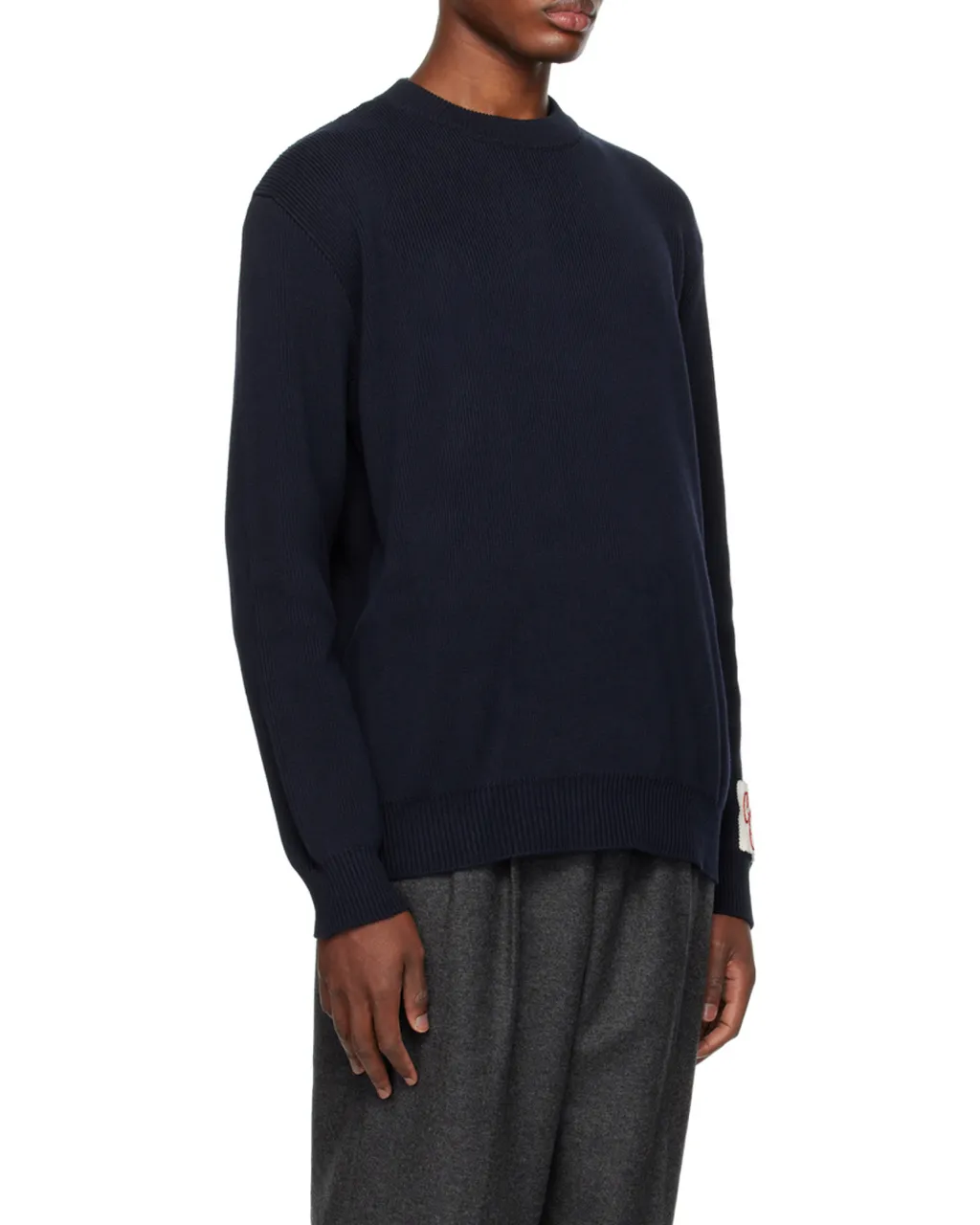 Golden Goose Deluxe Brand Logo Patch Knitted Jumper